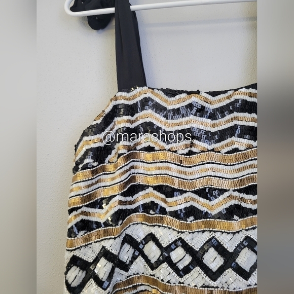 Veronica Beard Meryl Sequined Crepe De Chine Mini Dress - Picture 4 of 9